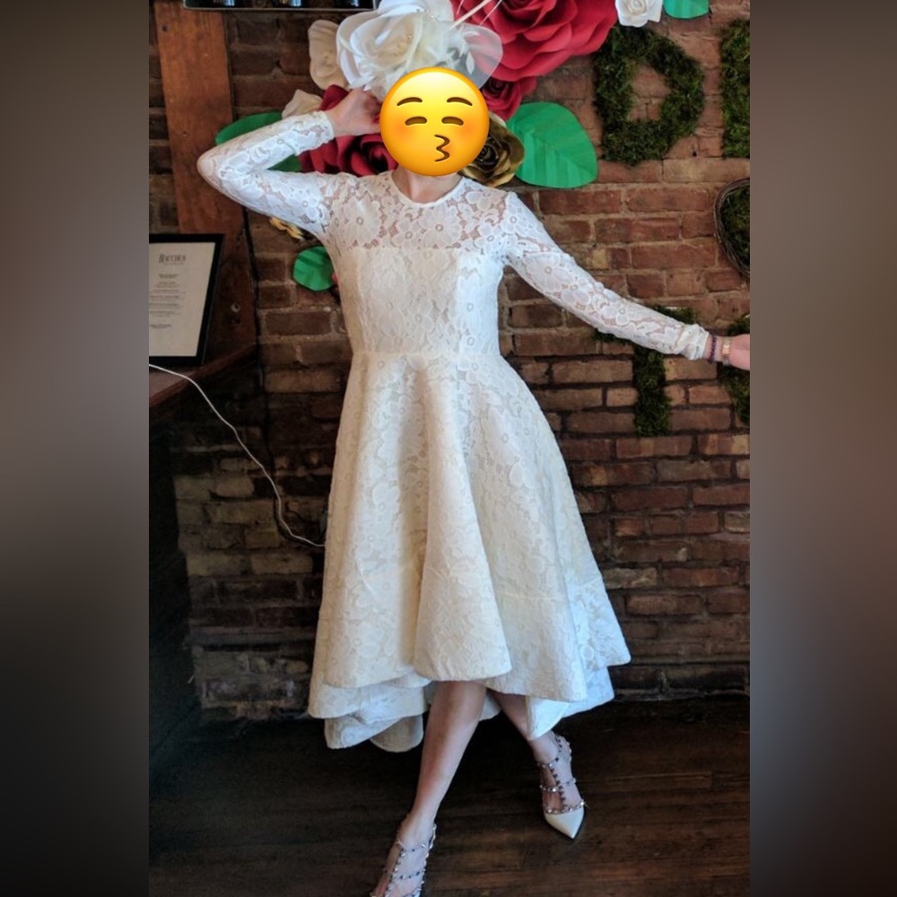 Bridal shower dress long sleeve lace